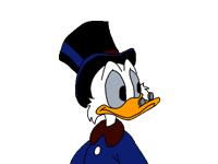 animé gif Picsou